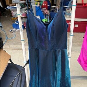 B. Smart Blue Mini Dress